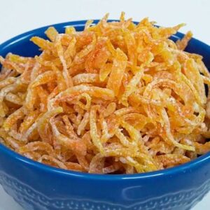 Casquinha de tangerina caramelizada (100g) – Sítio Santa Bárbara